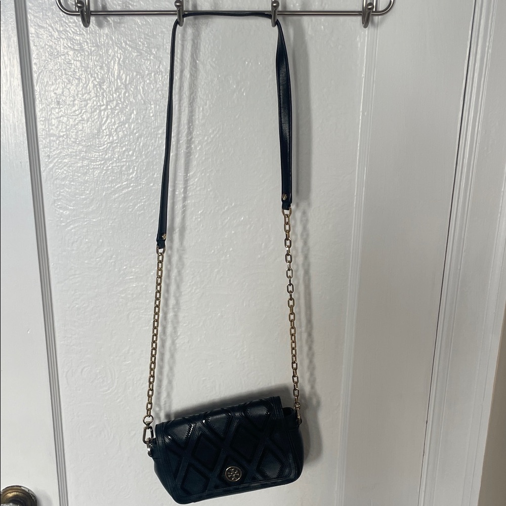 Tory Burch Black Quilted Crossbody Bag